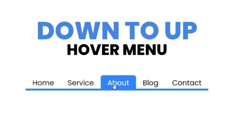 menu on hover effect the web decode
