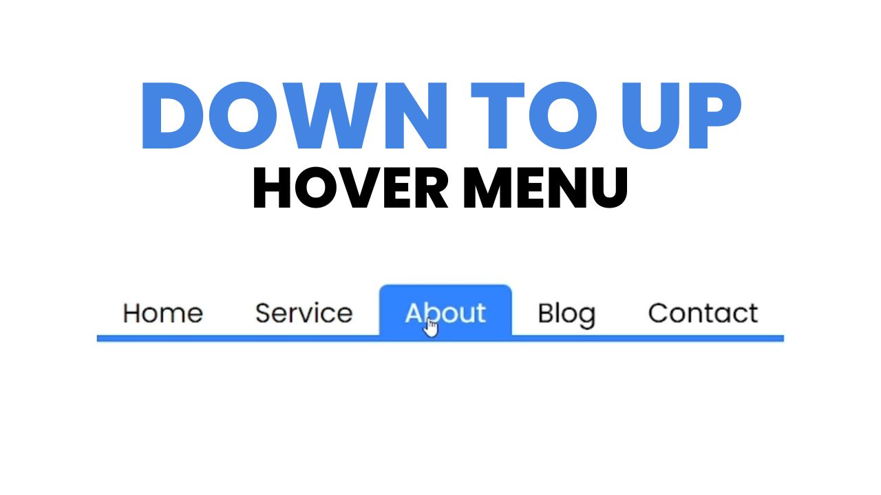 menu on hover effect the web decode